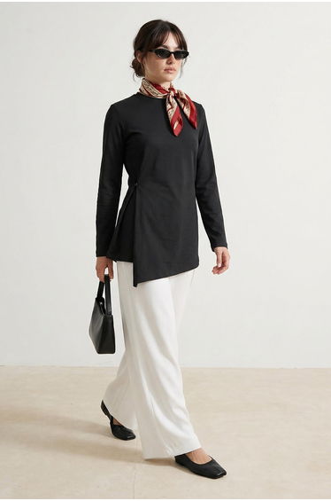 Black Regular Single Jersey Plain Knitted