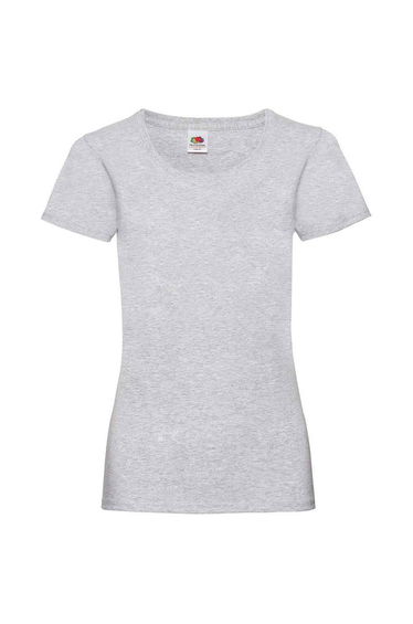 Fruit of the Loom Womens/Ladies Valueweight Heather Lady Fit T-Shirt - Heather Grey