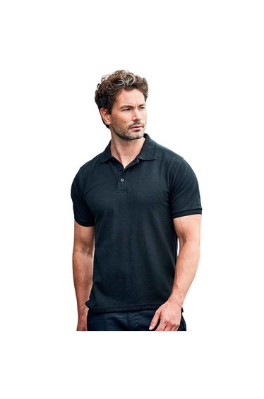 PRO RTX Mens Pro Piqué Polo Shirt - Black