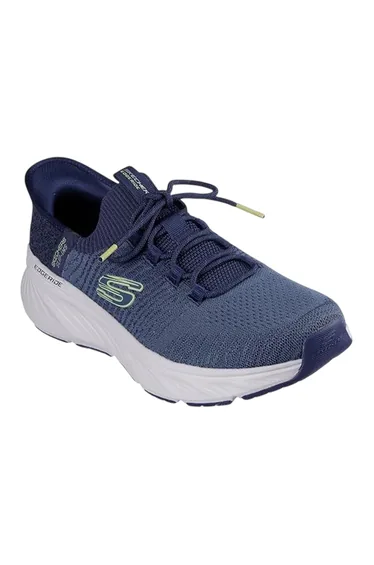 Skechers Mens Knitted Slip-In Trainers - Navy