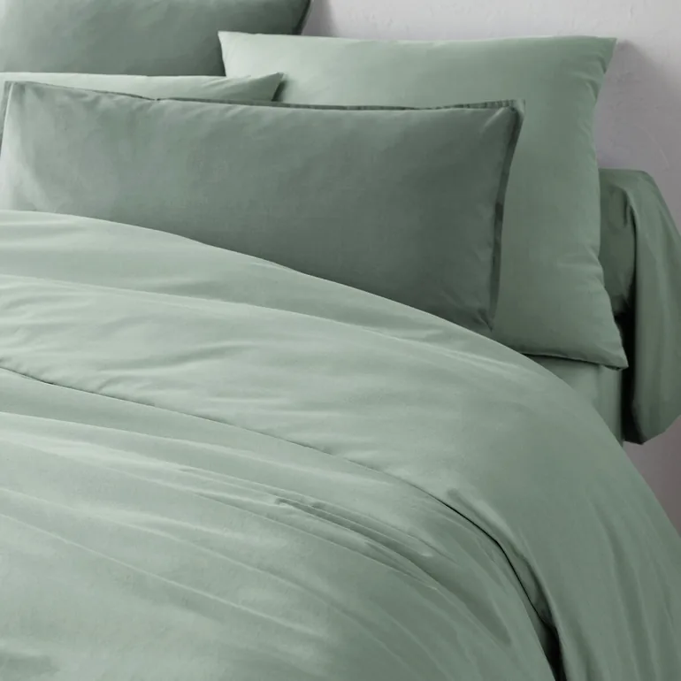 غطاء وسادة قطن سادة - 2