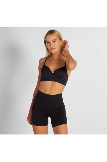 Microfibre boy shorts Black
