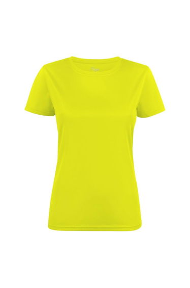 Printer RED Womens/Ladies Run T-Shirt - Bright Yellow