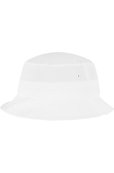 Flexfit By Yupoong Adults Unisex Cotton Twill Bucket Hat - White
