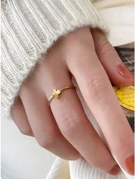 Golden Butterfly Ring