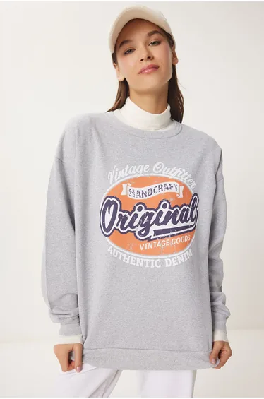 Sweatshirt - Gray - Regular fit