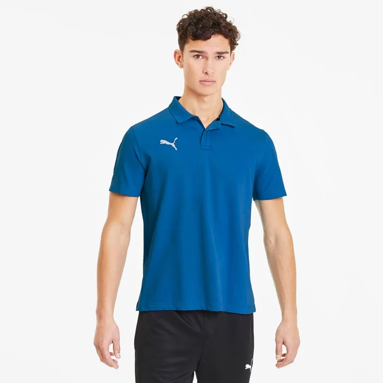Men's Puma TeamGOAL 23 Casuals Polo Shirt in Blue - 3