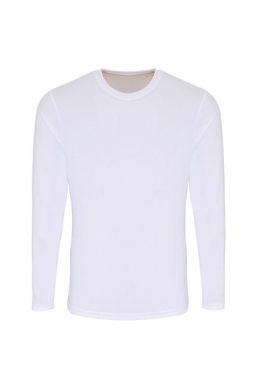 TriDri Mens Long Sleeve Performance T-Shirt - White
