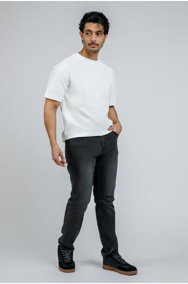 Straight Leg Denim Pants