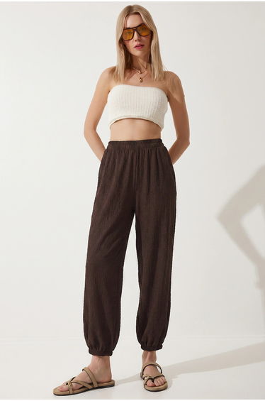 ISTANBUL Women's Ankle-length Crepe Salwar Pants