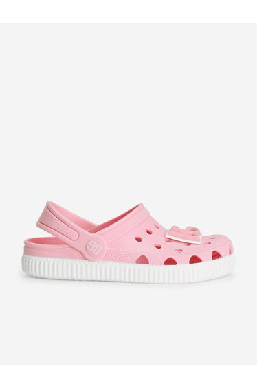 Girls Logo Clog Sandals in Pink