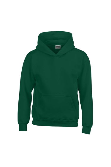 Gildan Childrens/Kids Heavy Blend Hooded Sweatshirt - Fan Dark Green