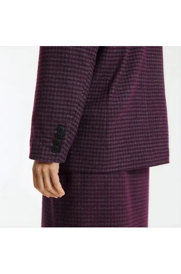 بليزر لا ريدوت كولكشنز بنفسجي بطبعة كاروهات