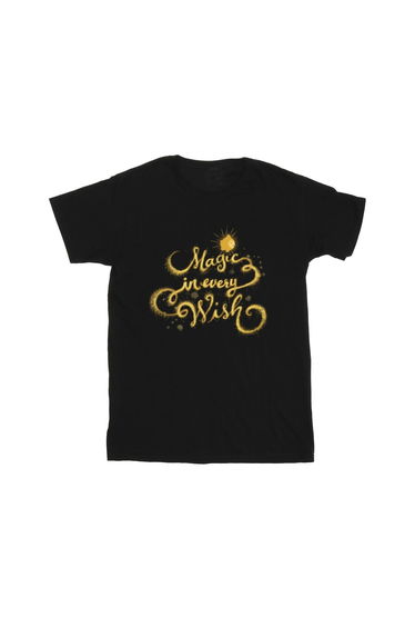 Wish Girls Magic In Every Wish Cotton T-Shirt - Black
