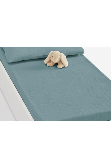 Kumla Cotton Muslin Cot Fitted Sheet