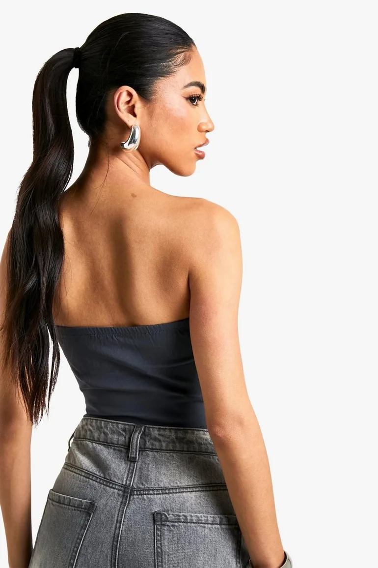 BENGALINE LACE UP FRONT CORSET - grey - 1