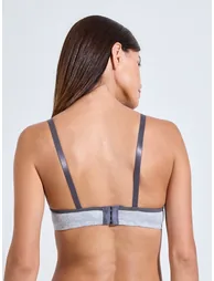 Pack of 2 - Padded Non Wired T-Shirt Bra with Contrast Strap Detail - 5