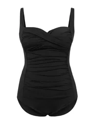 Black Balconette Covered 2-Piece Pareo Swimsuit Set - 1