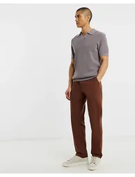 Straight Fit Linen Chino