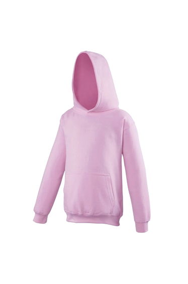 Awdis Kids Unisex Hooded Sweatshirt / Hoodie / Schoolwear - Baby Pink