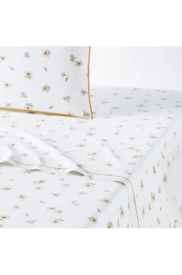 شرشف سرير بقطن مغسول