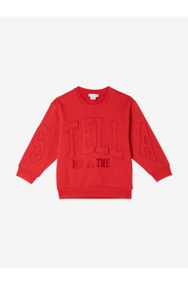 Stella McCartney Boys Logo Sweatshirt in Red