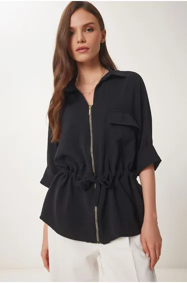 جاكيت هابينس إسطنبول أسود