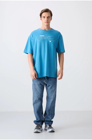 TOMMY Oversized Printed Crew Neck T-Shirt