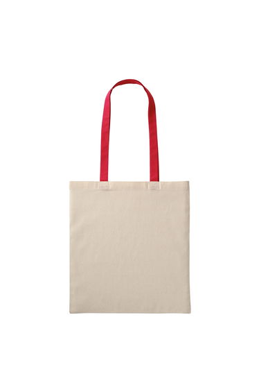 Nutshell Recycled Cotton Tote Bag - Natural/Fire Red