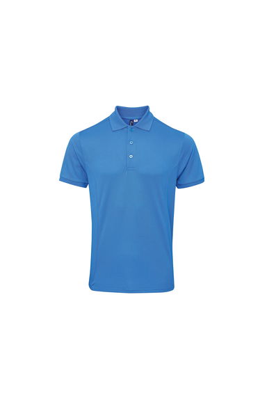 Premier Mens Coolchecker Plus Pique Polo With CoolPlus - Sapphire
