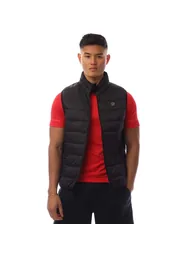Men's Jack and Jones Wilson Body Warmer Gilet in Black
