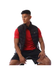 Men's Jack and Jones Wilson Body Warmer Gilet in Black - 3