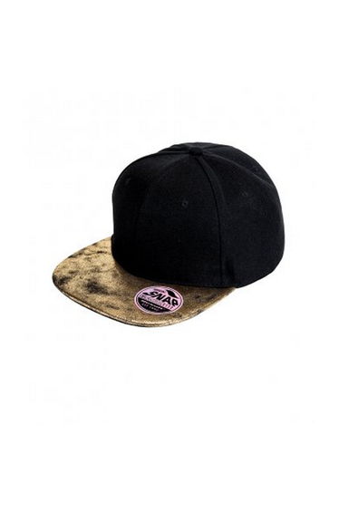 Result Mens Bronx Glitter Snapback Cap - Black/Gold