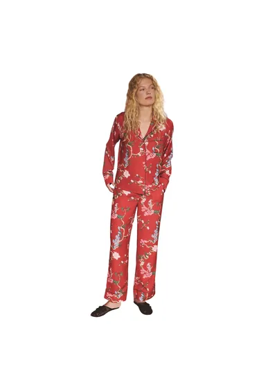 Cath Kidston Womens/Ladies Bird Button Through Pyjama Set - Red