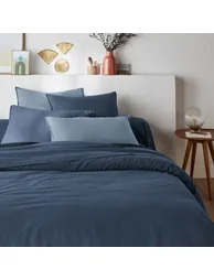 شرشف سرير بقطن مغسول سادة - 2