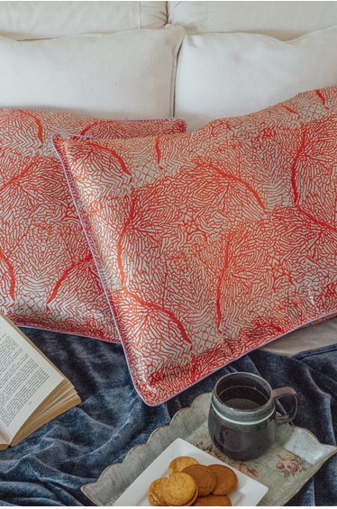 Silk Pillowcase / "Coral Reef"