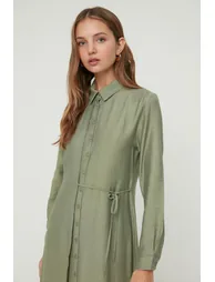 Dress - Green - Shirt dress - 2