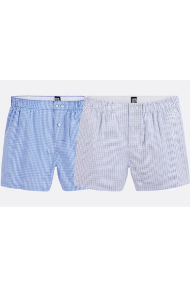 Pack of 2 Check-Print Boxer Shorts