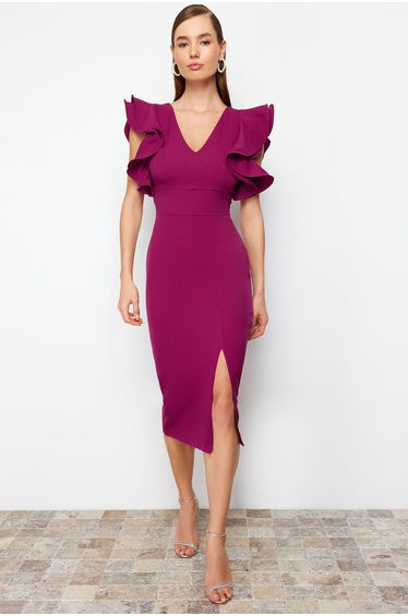 Damson Elegant Evening Dress