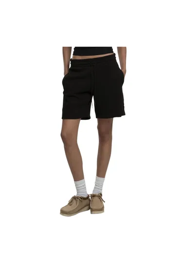 Build Your Brand Womens/Ladies Basic Sweat Shorts - Black