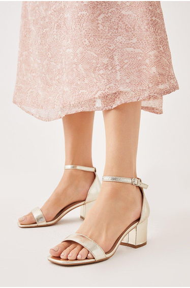 Sammy Low Block Barely There Heels