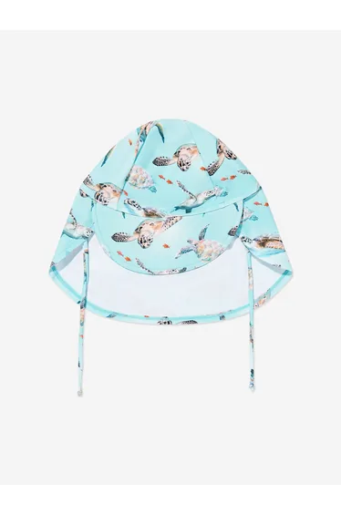 Boys Nando Turtles Sun Hat in Blue (UPF50+)