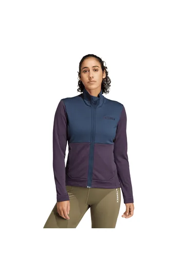 Women's adidas Terrex Multi Light Fleece Full-Zip Jacket in Black