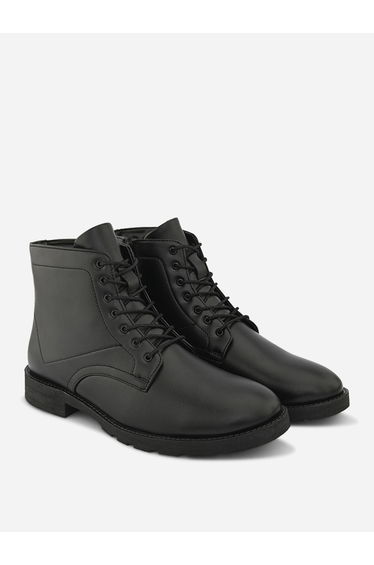 Lace Up Ankle Boots with Side Zipper