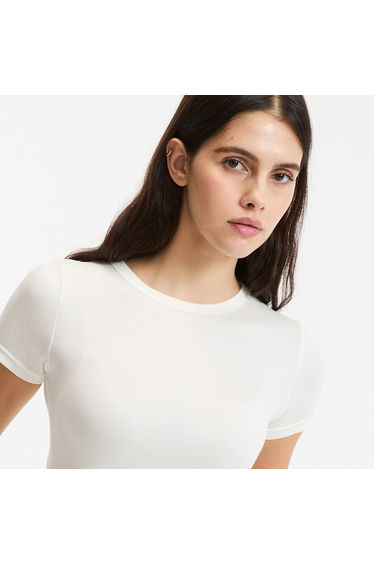 Crew Neck T-Shirt with Short Sleeves