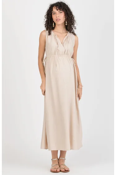 فستان ميداكسي على شكل حرف A - للحوامل