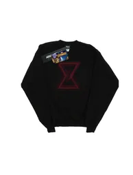 Marvel Girls Avengers Infinity War Black Widow Lines Sweatshirt - Black - 1