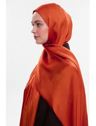 Mizalle & YAQA Special Satin Textured Shawl - 2