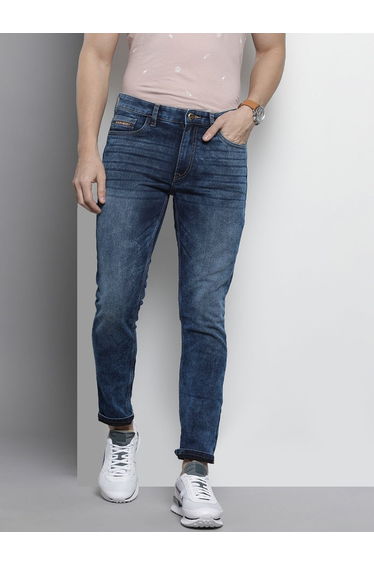 Men Slim Fit Paint Splash Jeans