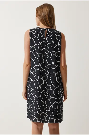 Happiness İStanbul Black A-Line Mini Shift Dress